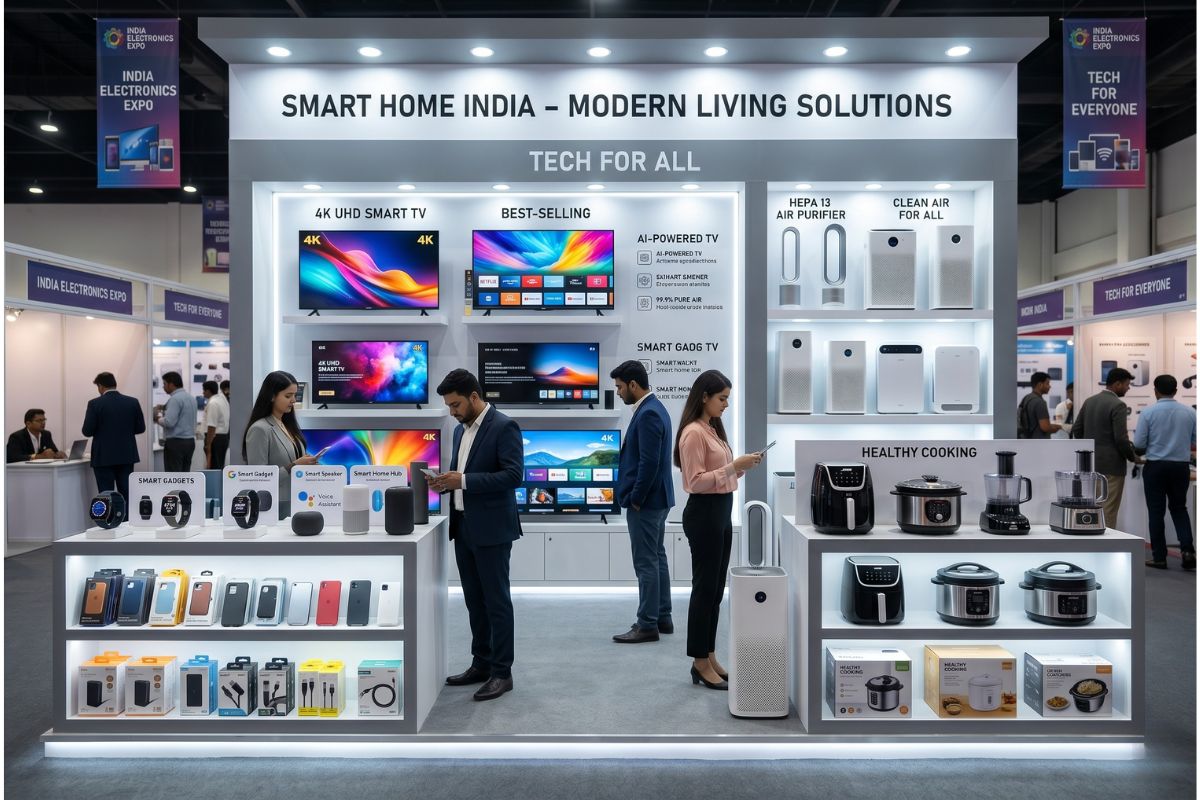 Electronics and home appliances at trade fair Kolkata