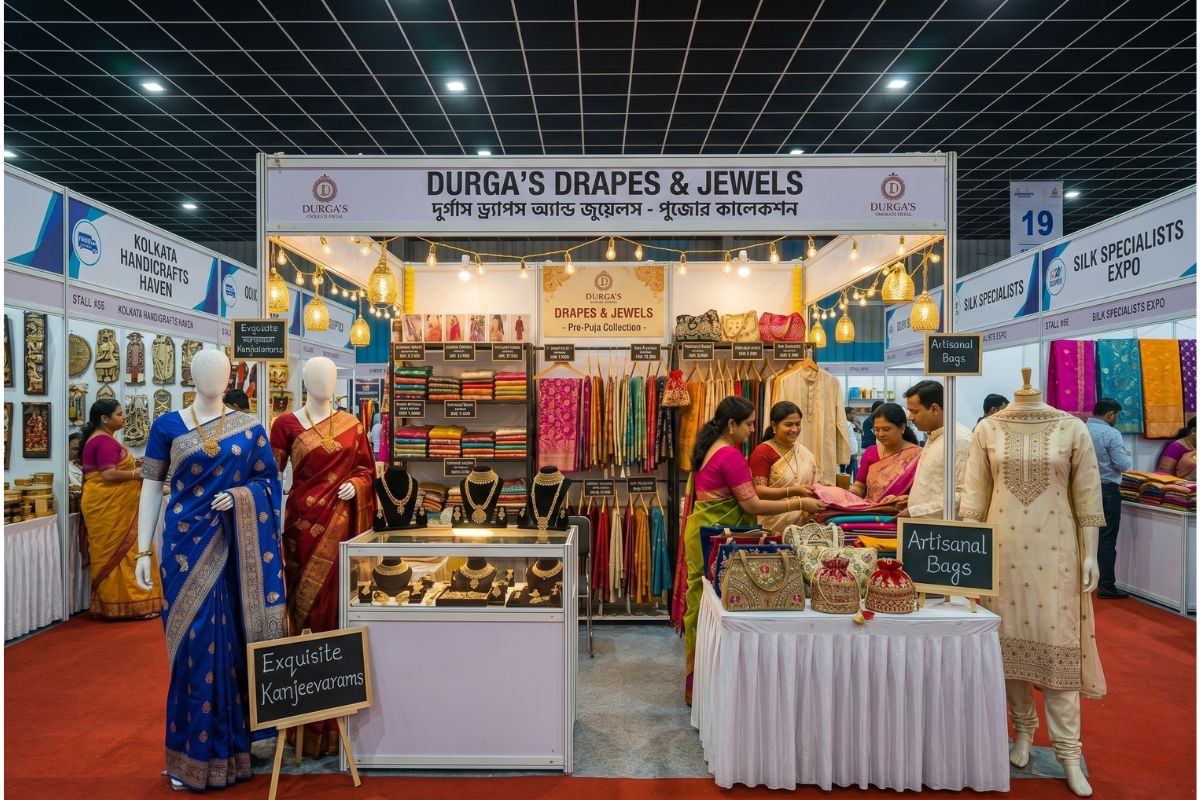 Fashion and accessories showcase at Indian exhibition